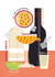 Fun Cocktail Birthday Card - Pornstar Martini Cocktail created by Joanne McGaffin