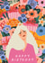 Pretty Birthday Card - For Her - Flowers & Gifts created by Sad Girl Illustration