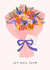 Pretty Get Well Card - Bouquet Of Flowers - Get Well Soon created by Sad Girl Illustration