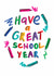 Classic Good Luck Card - Great School Year - Crayons created by Studio Flafello LTD