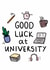 Classic Good Luck Card - University created by Studio Flafello LTD