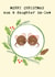 Cute Christmas Card for Son & Daughter in-law - mouse - merry christmas created by Bexy Boo