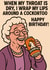 Grandma cock or two joke - Funny Rude Birthday Card created by ZFG Cards