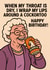Happy Birthday - Grandma likes a cock or two! created by ZFG Cards