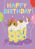 Funny Cat present birthday card created by Stormy Knight