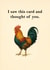 Funny Rude Birthday Card – Big Cock Illustration -  Cheeky Adult Humour created by FUNTZ