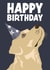 Cute Birthday Card - Golden Labrador created by Hello Sausage