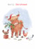 Classic Christmas Card - Highland Cow - Hens created by Paper Shed Design