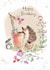 Cute Birthday Card - Hedgehog, Mouse And Bird - Flowers created by Paper Shed Design