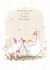 Cute Birthday Card - Piglet And Goose - On Farm created by Paper Shed Design
