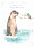 Cute Birthday Card - Otter - Kingfisher created by Paper Shed Design