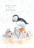 Cute Birthday Card - Puffin - Crab created by Paper Shed Design