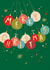 Classic Christmas Card - Baubles - Merry Christmas created by Laura Darrington Design Ltd.