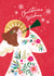 Classic Christmas Card - Christmas Wishes - Festive Angel created by Laura Darrington Design Ltd.