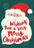 Cute Christmas Card - Santa Claus - Wishing You A Very Merry Christmas created by Laura Darrington Design Ltd.