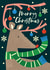 Cute Christmas Card - Reindeer - Baubles created by Laura Darrington Design Ltd.