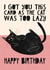 Cute Birthday Card - Lazy Cat created by AbiGoLucky