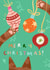 Cat Christmas Card - Cute Cat Baubles Card - Fun Cat Lover Card - Christmas Cats created by Lauren Barclay