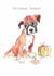 Cute Birthday card - Birthday Wishes - Boxer Puppy created by Paper Shed Design
