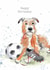Cute Birthday Card - Dog - Football Boots created by Paper Shed Design