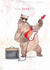 Classic Birthday/Congratulations Card - You Rock - Bear Playing Guitar created by Paper Shed Design