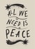 Arty Christmas/New Year - All We Need Is Peace created by Lauren Marina