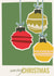 Arty Christmas Card - Baubles created by Ms Sera Dillon