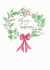 Traditional Christmas Card - Holly Wreath created by Gabrielle Solly Illustration