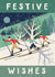 Retro Classic Skiers Christmas Card created by Rocket68