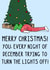 Funny Christmas Card - Every Night Of December - Turn The Lights Off created by OhJaye