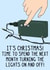 Funny Christmas Card - Time To Spend The Next Month - Lights created by OhJaye
