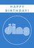 A stylish Birthday Card suitable for any Reading Football Club fan -Up the Ding! created by Up the Ding!