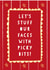 Funny Christmas Card - Let's Stuff Our Faces - Picky Bits created by Heather Alstead Design LTD