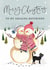 Classic Christmas Card - For Boyfriend - Snowmen created by Making Meadows Ltd
