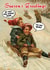 Funny Christmas Card - Vintage Kids Sledding - Shit Happens created by Go La La!