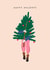 Classic Christmas Card - Christmas Tree - Baubles created by Sad Girl Illustration