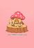 Cute Love & Friendship Card - I Have So Mushroom in My Heart for You - Pun created by Toastedink