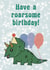 Cute triceratops dinosaur card perfect for a dino lovers birthday! created by Illustrations by Sammy