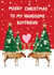 Heartfelt Christmas Card - Handsome Boyfriend - Reindeer created by HCD Illustration
