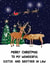 Traditional Christmas Card - Sister And Brother In Law - Reindeer created by HCD Illustration