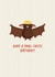 Cute Birthday Card - Have A Fang-Tastic Birthday - Bat Pun created by URGHH Card Co.
