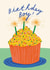 Birthday Boy Greeting Card | Cupcake Candle Bday Son Brother Friend Nephew created by Kerrie McNeill