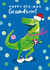 Cute Christmas Card - For Grandson - Dinosaur created by Holly Fox