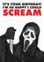 Fun Birthday Card - Ghostface - Scream Film created by LoveFromCo