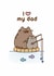 Cute Birthday/Father's Day Card - For Dad - Pusheen - Fishing created by Hype Cards