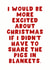 Funny Christmas Card - Pigs in Blankets Joke - Sarcastic Holiday Humour created by Pink Peach Cards