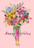Pretty Birthday Card - Bunch Of Wildflowers - For Her created by Lara Waghorn 