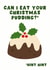 Cheeky Christmas Card - Christmas Pudding - Suggestive created by Pink Peach Cards