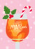 Fun Christmas Card - Aperol Spritz - Merry Spritzmas created by Pink Peach Cards