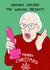 Funny Rude Christmas Card - Granny Opened The Wrong Present - Dildo created by YAWN DESIGNS